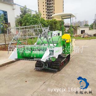水稻联合收割机脱粒收获一体机柴油机版本家用中小型小麦水稻联合