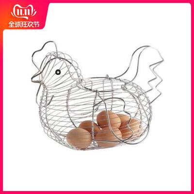chien-shaped wire egg storage basket