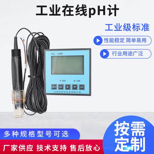 工业在线ph计测试仪酸碱度控制器测试工业ORP检测仪ph值传感器