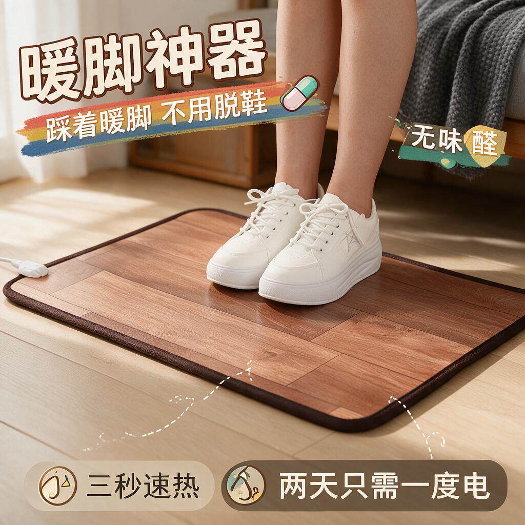 暖脚神器暖脚宝办公室暖脚垫暖脚板暖足加热脚垫电热脚垫取暖发热