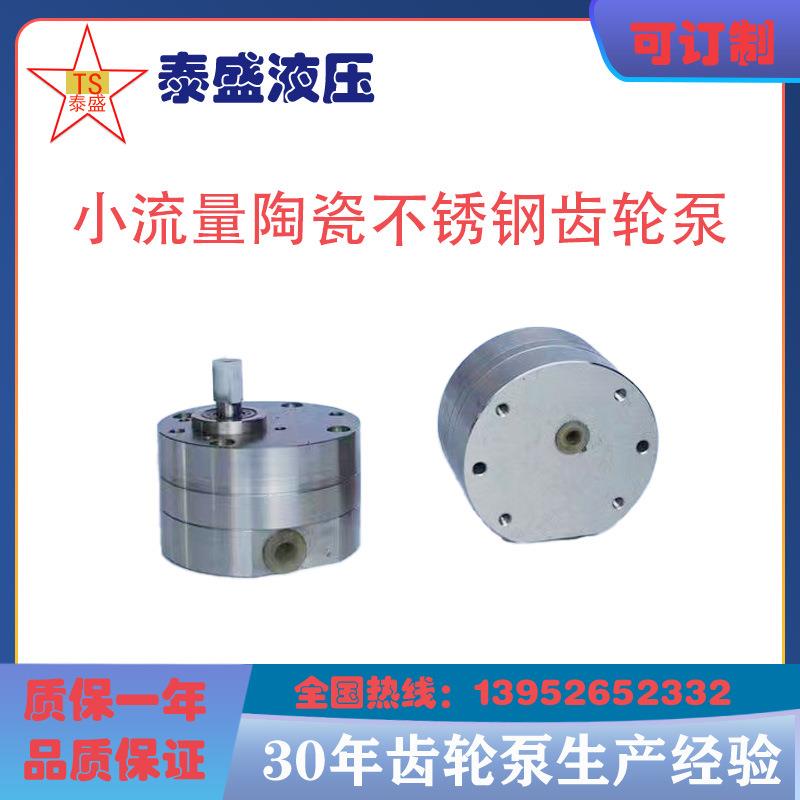 小流量微型陶瓷不锈钢齿轮泵抽水冰淇淋奶油灌装机设备饲料喷涂