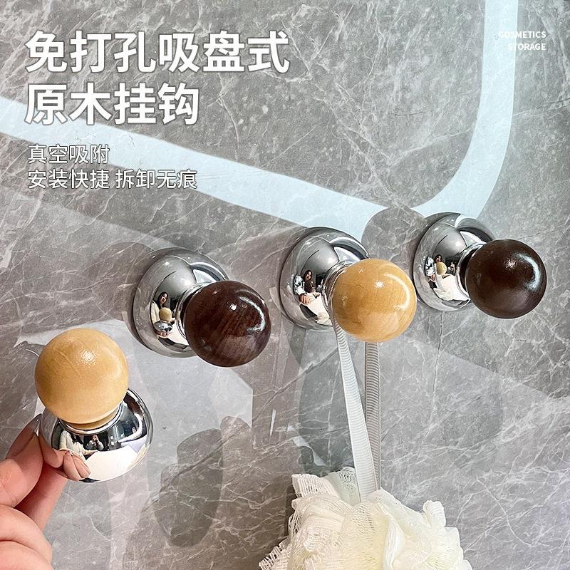 吸盘柜门拉手免打孔中式高颜值抽屉手柄玻璃推拉门移门橱柜门把