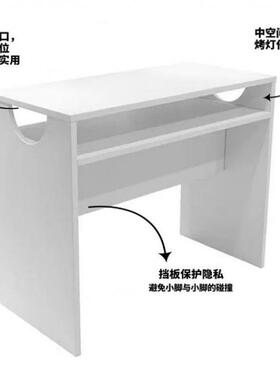 双MHY美济甲桌经简约现代双白色轻奢桌单人人加厚MYM美甲台美甲店