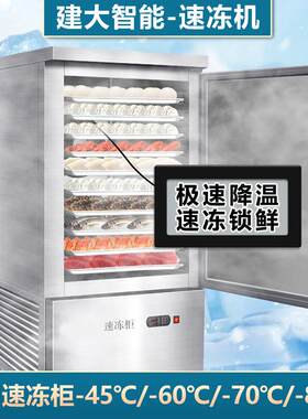 商用速冻柜零下60/-70℃插盘式包子海鲜饺子冷冻设备超低温速冻机