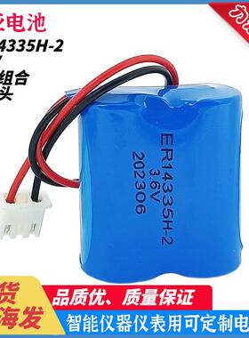 孚安特ER14335H-2 3.6V一次性锂亚电池组2节并联组合带插头容量型