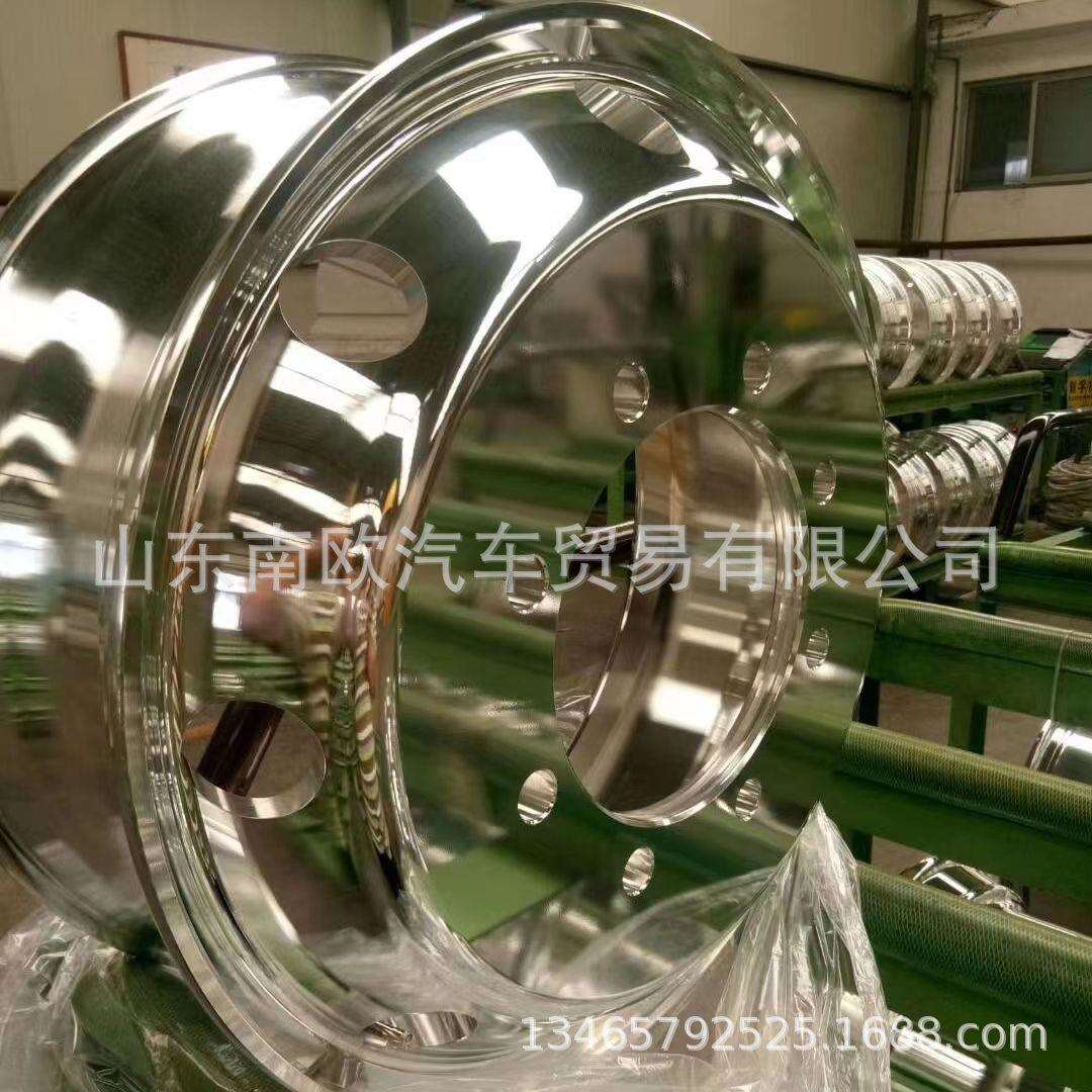 厂家直销适用于重卡解放出口轻量化真空铝圈锻造铸造铝合金轮毂