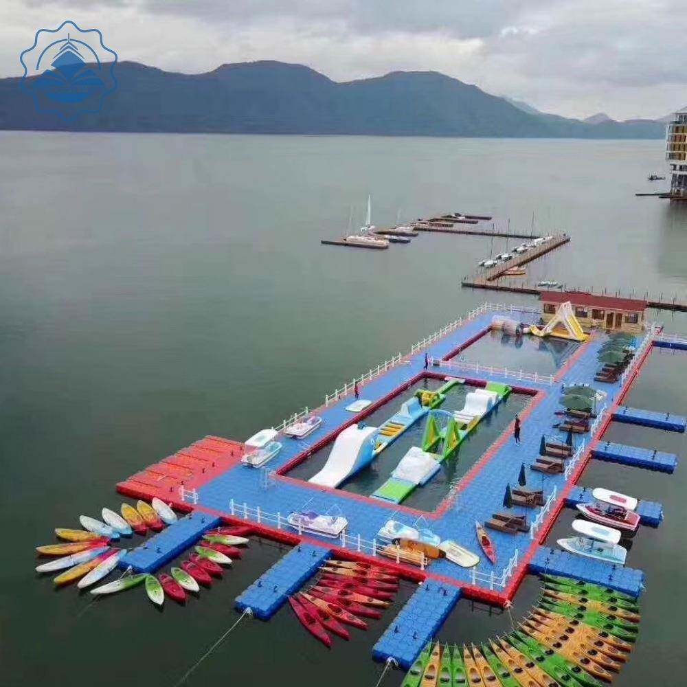 海上塑料浮筒养殖浮台水库新型鱼排吹塑深海网箱厂家供应水上平台