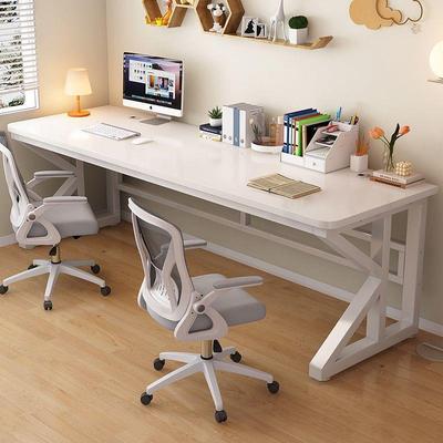 电4743脑桌家台式双人书桌生用卧学室学习桌带挡板简易办桌公电竞