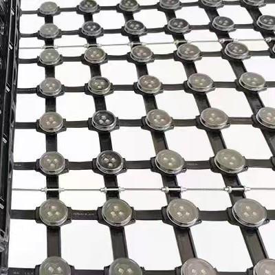 LED点光源网格透明屏户外楼体亮化防水高亮像素点天幕网状卷帘屏