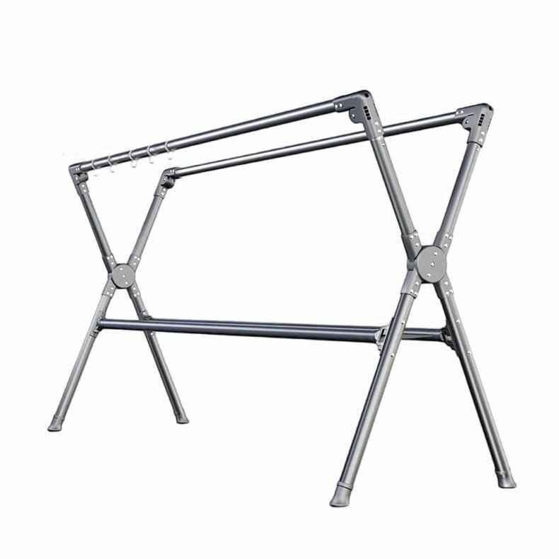 铝合金可折叠落地晾衣架阳台家用晾衣杆晒被子晒衣架挂子架子,收纳整理,多夹子晾衣架,淘宝优惠券,粉丝福利购,淘宝优惠卷