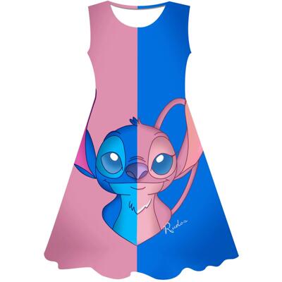 Stitch Children Dress Costumes For Kids Girl 1-10 Years Cosp