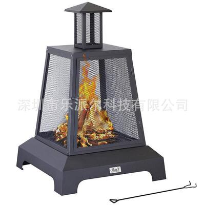 跨境电商出口烤火炉木炭篝火炉木柴烤火盆fireplace户外取暖火盆