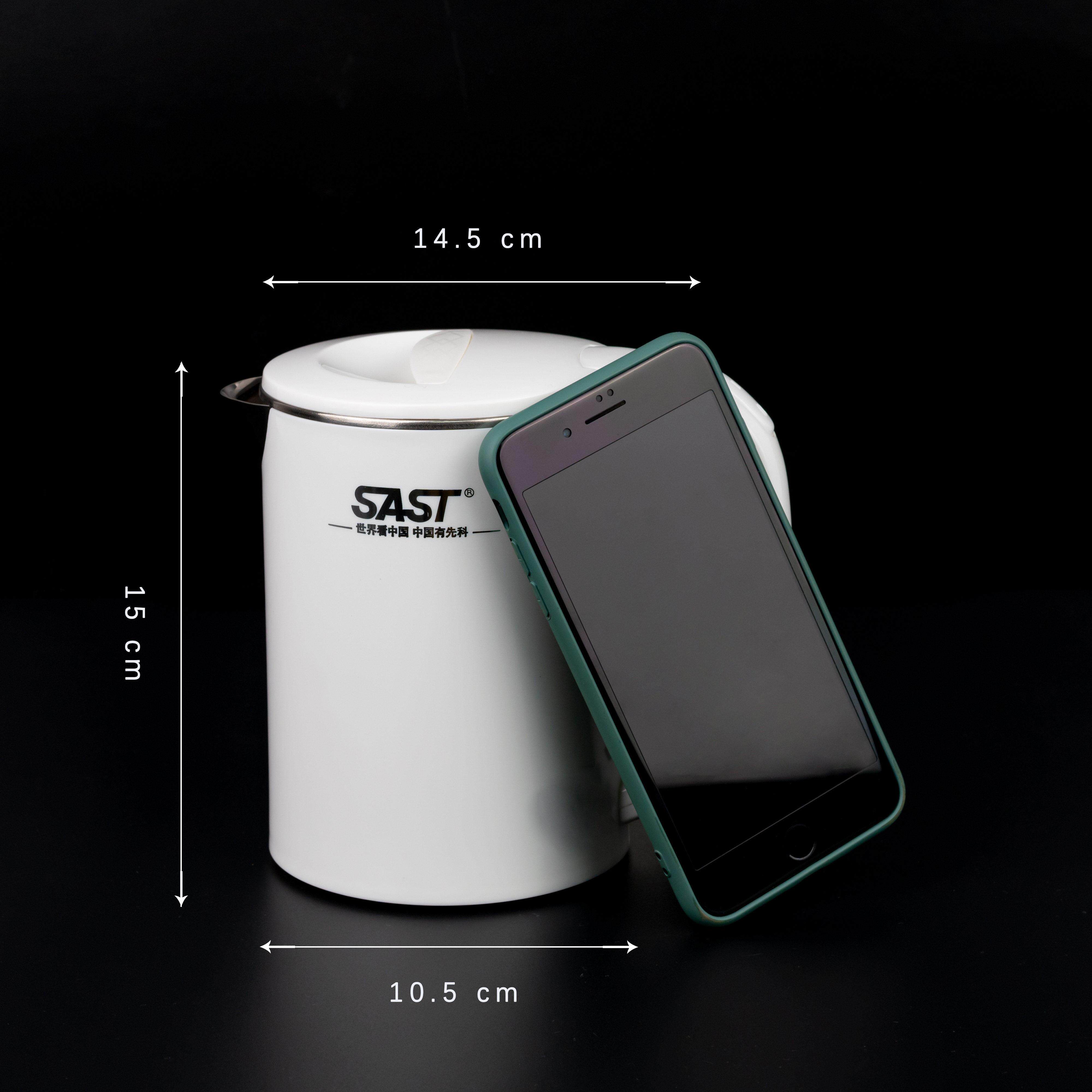 SAST欧洲出国旅行迷你小型容量低功率学生宿舍迷你电热水壶 便携
