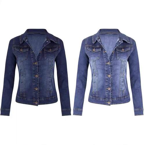 Short motorcycle elastic denim jacket top jacket t