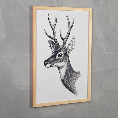 A6L学生绘画素描装裱实木画框 4开8开2开16开美术作品框挂墙免打