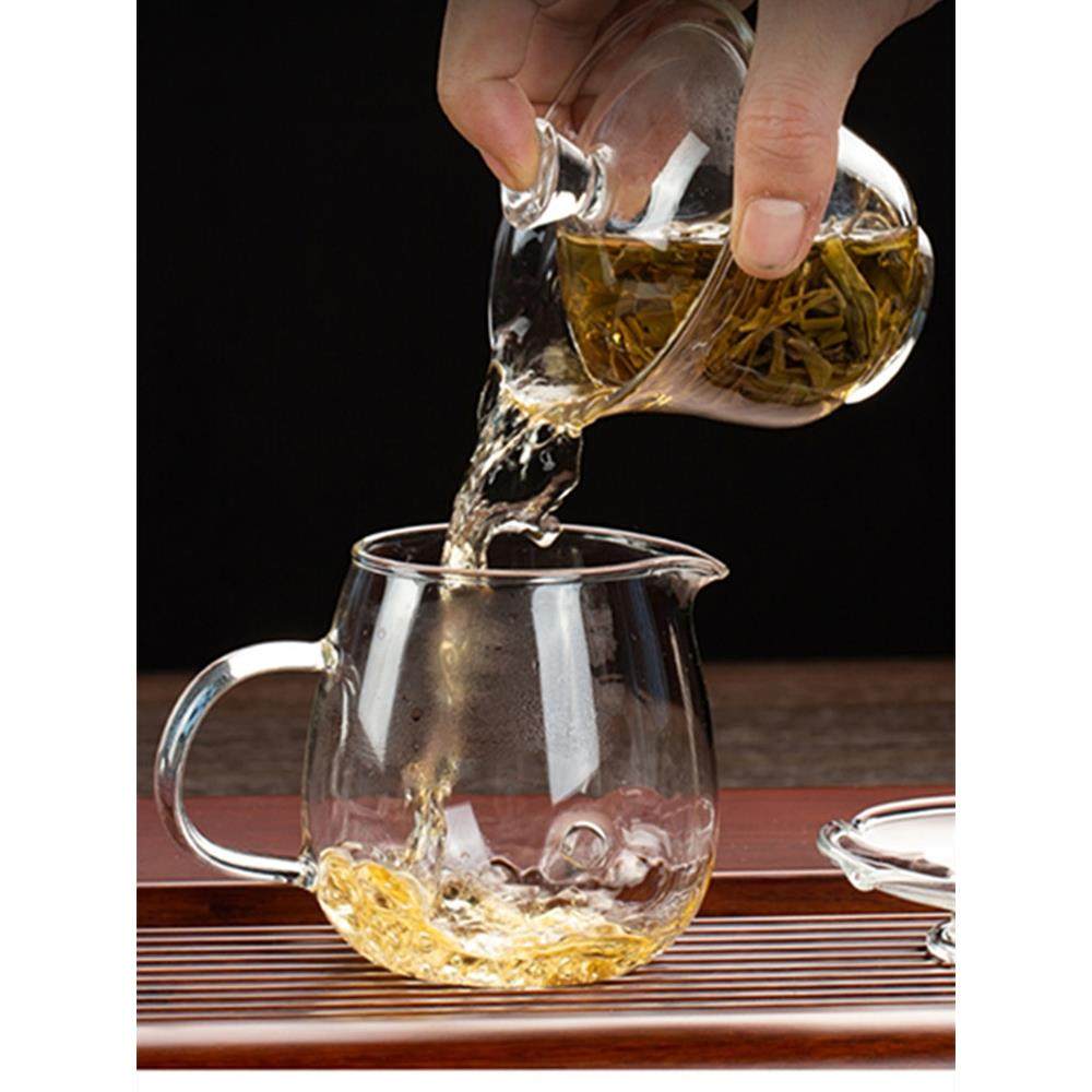 加厚耐热玻璃公道杯直身茶海功夫茶具分茶器带嘴水杯透明玻璃公杯,餐饮具,公道杯,淘宝优惠券,粉丝福利购,淘宝优惠卷