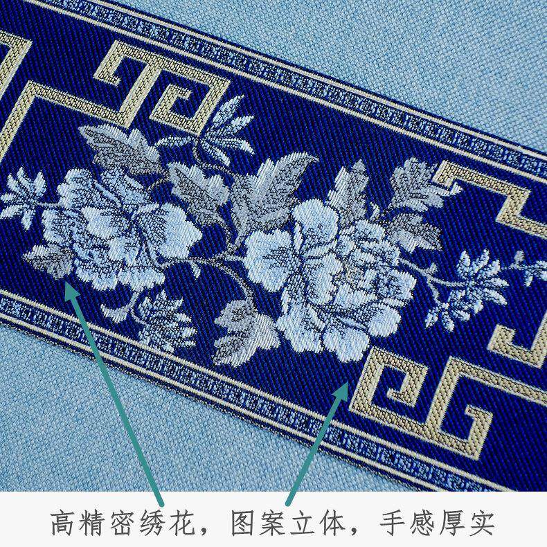 新中式椅垫棉麻亚麻海绵茶圈餐椅座垫防滑卡座红木沙发加厚带绑绳