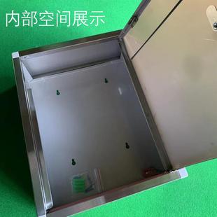 工直銷 具工箱不銹鋼鐵壁皮收納盒III大號家用戶外加廠厚帶鎖