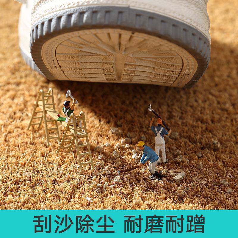 欧美真椰棕入户耐磨除尘刮泥地垫 玄关室外进门垫家用防滑脚垫图片