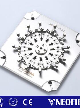 厂家供应光纤研磨夹具24芯SMA905插芯快装盘高精密光纤研磨夹具