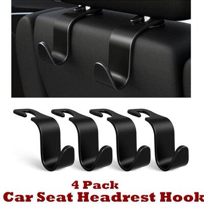 Car Seat Headrest Hook Metal Core Hanger Storage Organizer
