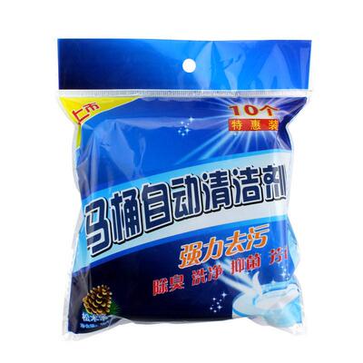10pcs Blue Bubble Automatic Toilet Cleaner Tablet Blocks Loo