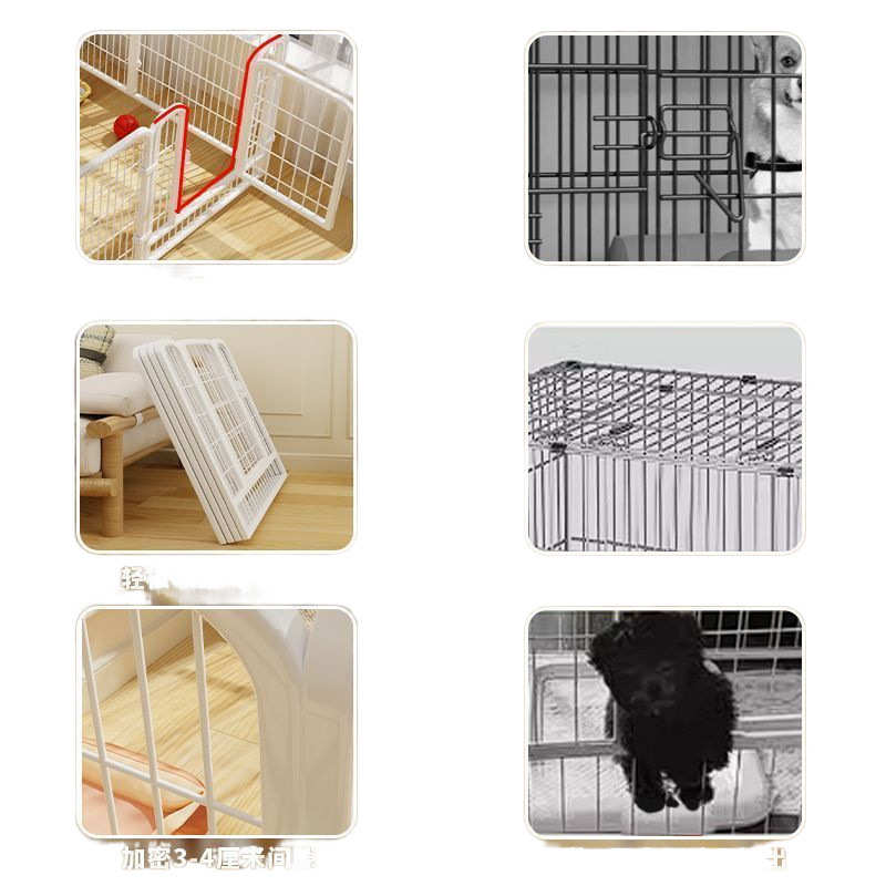 狗狗笼子狗围栏家用室内中大型犬带隔离门自由组合狗笼子宠物栅栏