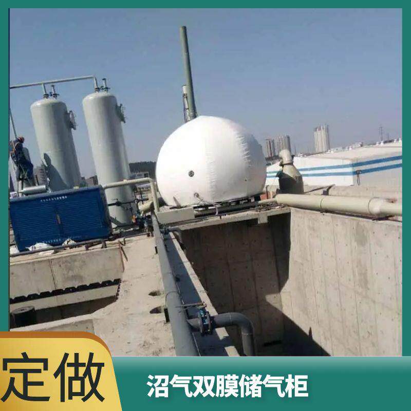 1000方双膜气柜污水处理厂食品厂沼气储存设备双膜储气柜厂家
