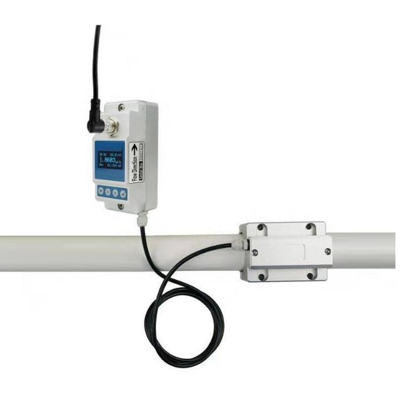 非接触式流量计固定式挂壁式分体式管道传感器