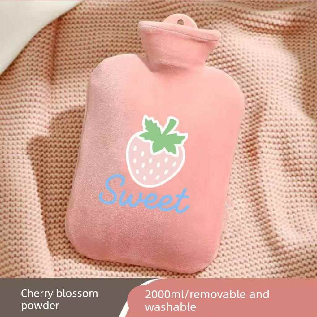 热水袋暖水袋注水式毛绒暖手宝暖脚被窝专用灌水大号暖手袋暖宝宝