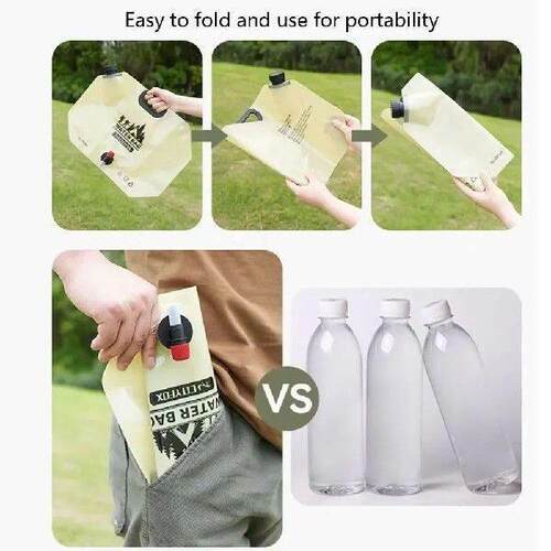 Thickened 8L Outdoor Water Storage Bag Portable Food Grade