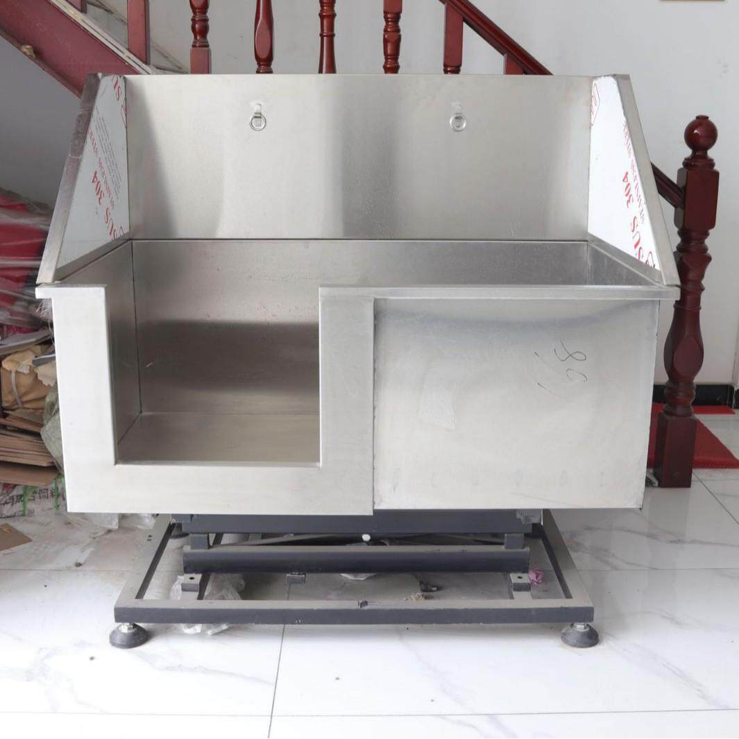 不锈钢升降款宠物洗澡池狗狗浴盆