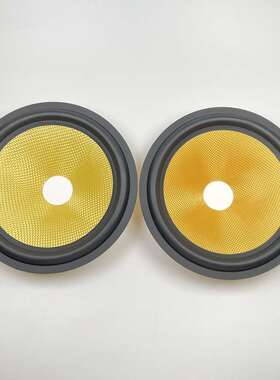 8寸喇叭橡皮边盆35芯黄色编织盆喇叭维修配件喇叭盆外径195mm