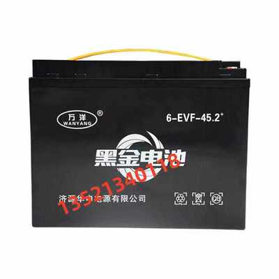万洋黑金铅酸电池6-EVF-45.2 12V48V60V72V电动两轮车三轮电瓶车