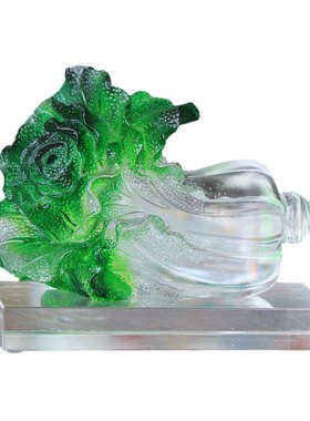 办公室礼品开业貔貅家居玉店铺摆件创意摆件琉璃白菜