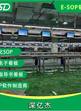 LED看板作管理业指导书Osop后台系系统制造业ESP统