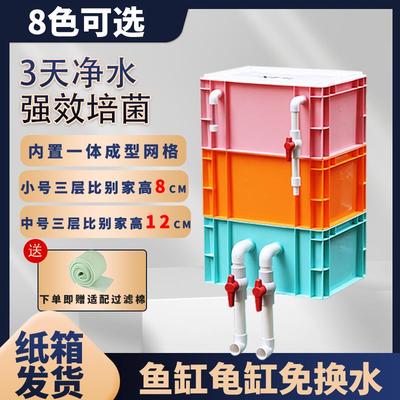 工业风多色中转工业风周转箱过滤箱鱼缸鱼池过滤器过滤系统滴流盒
