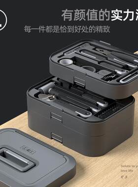 能工盒子家用工具箱电动工具螺丝刀套装家庭五金维修多功能组合装