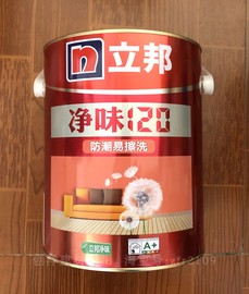 立邦净味120防潮易擦洗5L装乳胶漆室内家用墙面自刷涂料油漆面漆