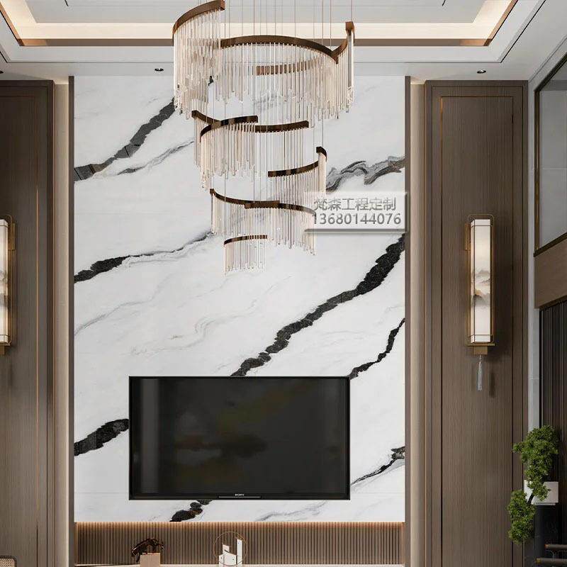 挑空复式楼大吊灯别墅挑高客厅主灯轻奢自建房新中式中空水晶吊灯