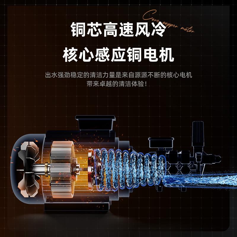 用大率工业高压洗H7S机车220V商洗车店清功洗机便携式洗车机可定