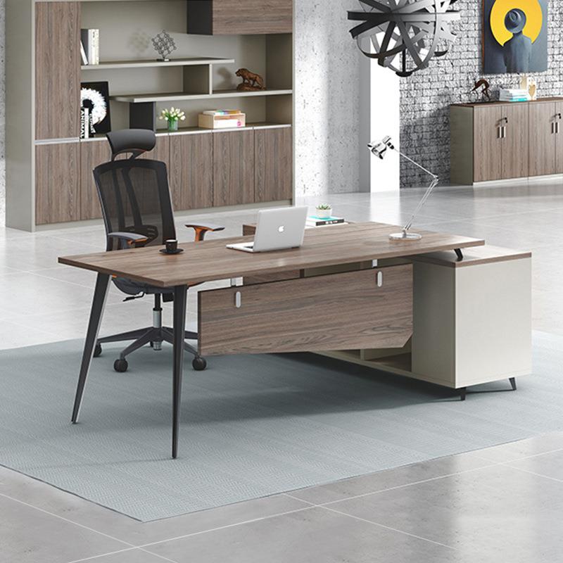 公家老板lbz-735办办具桌简约现代单人班台经理桌主管办公桌椅公