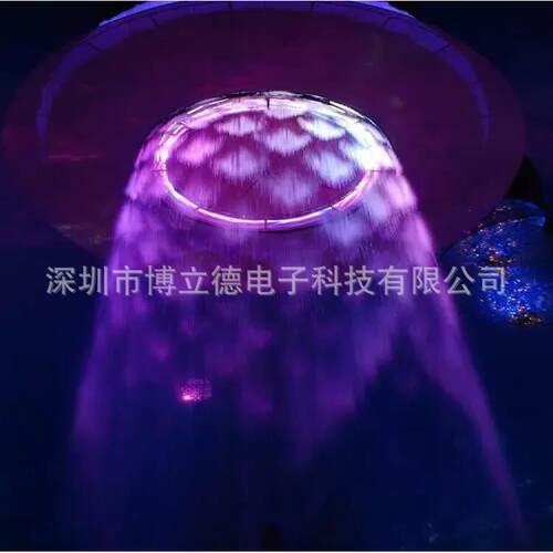223数字水帘数控水流墙创意水幕瀑布雨帘户水大型外水景流水墙幕