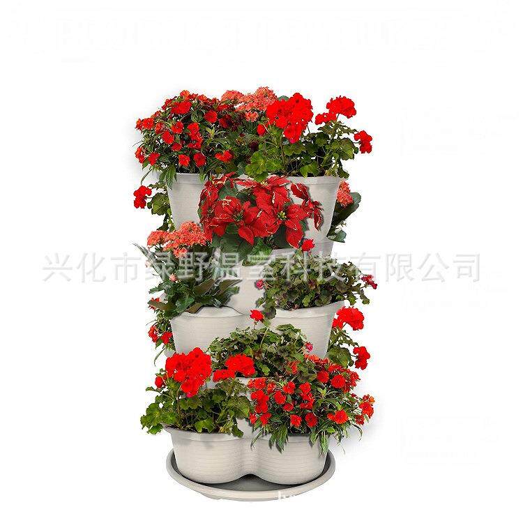 阳台多层种菜盆立体专用菜架子种植箱顶楼草莓盆室内组合式花盆