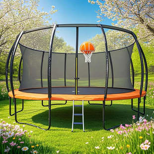 儿童蹦蹦床户外大型灯笼款 带护网梯子安全稳固摆摊广场游乐场蹦床