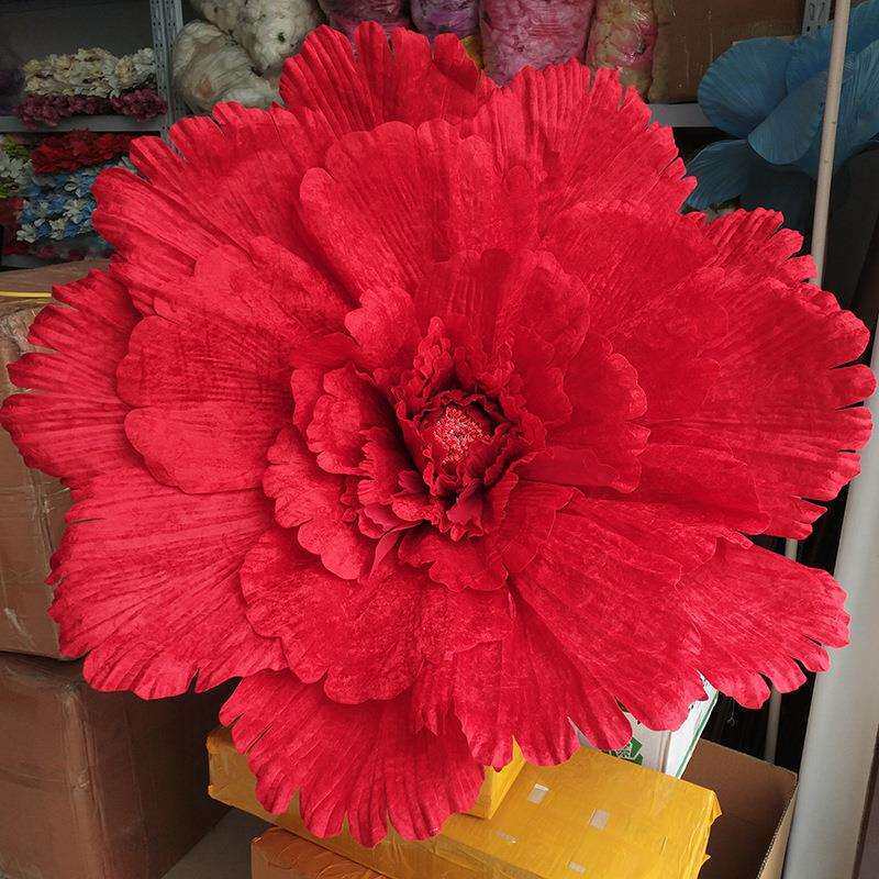 仿真花 大牡丹花头 婚庆装饰牡丹大号绢花 仿真花头装饰配件
