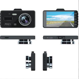 高清4寸2.5D触控前后双录车载DVR24小时停车监控1080P行车记录仪