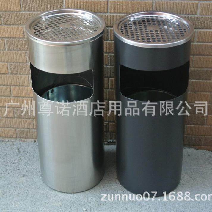 酒店大堂过道不锈钢圆形丽格桶公司吸烟区电梯口座地烟灰桶