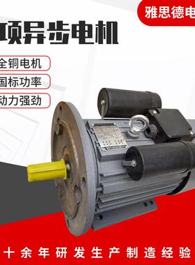 现货YL80240.75W4极单相异步电动机220v大功率纯铜电机3w