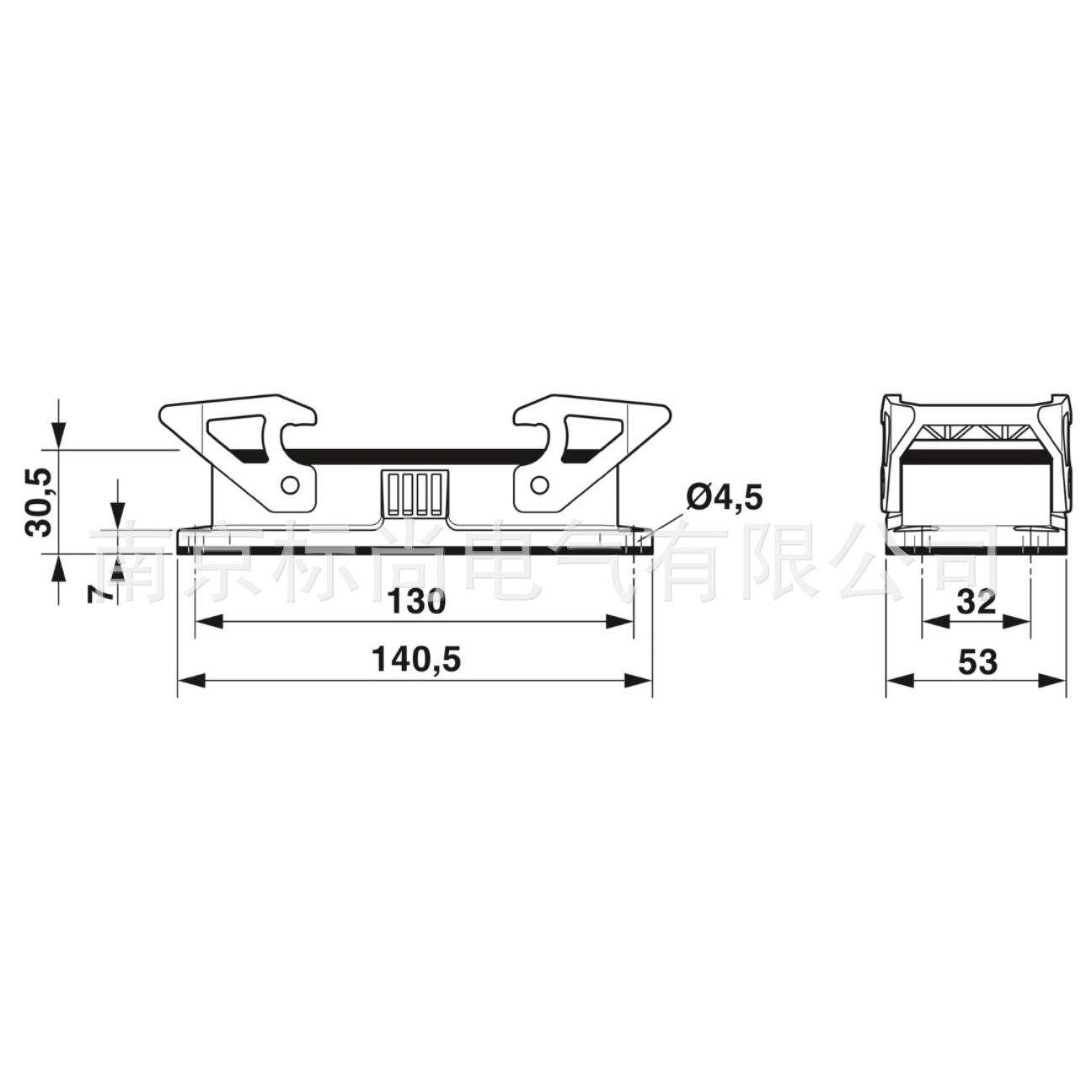 phoenix菲尼克斯壳体HC-STA-B24-BWD-ELC-AL-1411331面板安装底座